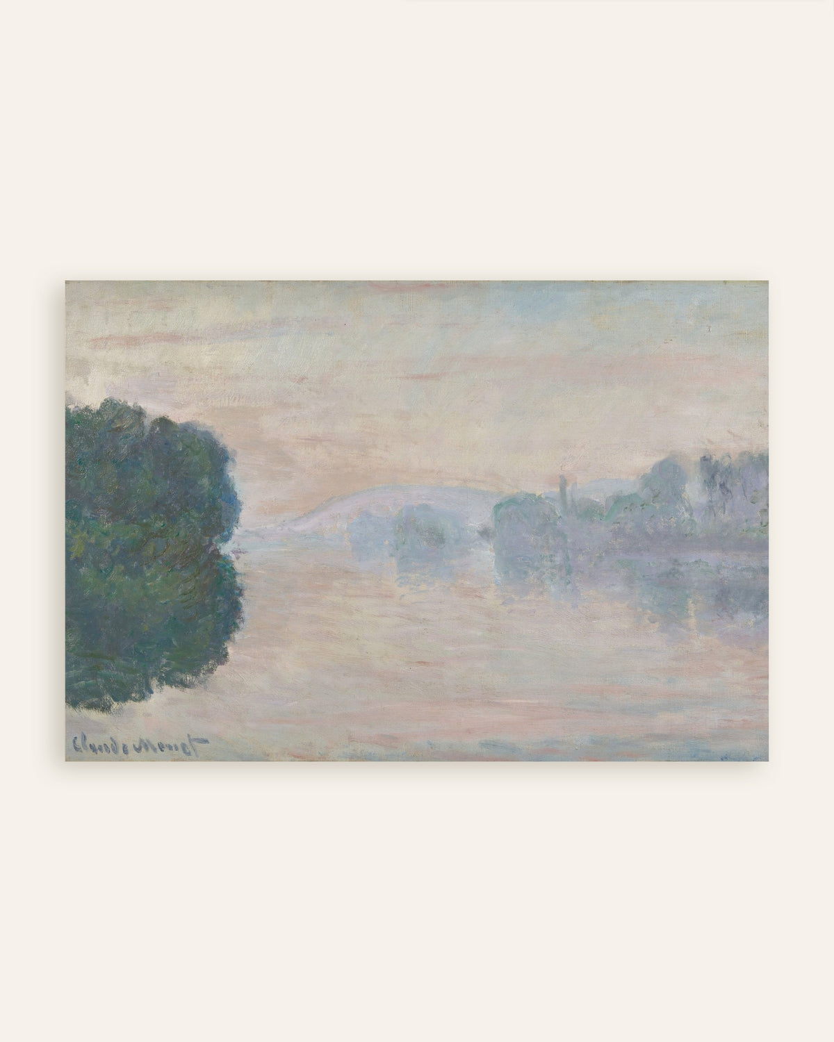 Plakat Sekwana we mgle (1894), Claude Monet, miniatura