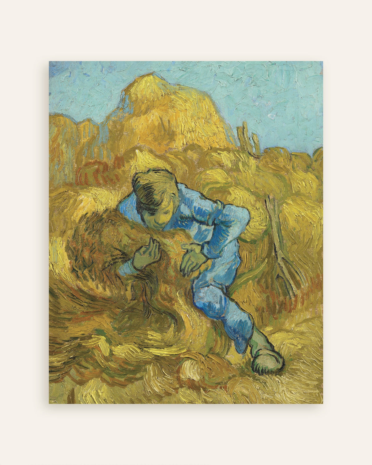 Plakat „Wiążący snopy, według Milleta (1889), Vincent van Gogh”, miniatura