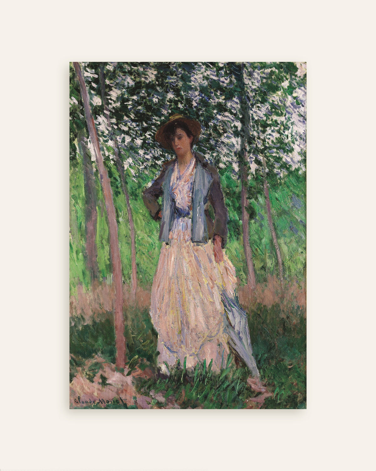 Plakat Spacerowiczka, Suzanne Hoschedé (1887), Claude Monet, miniatura