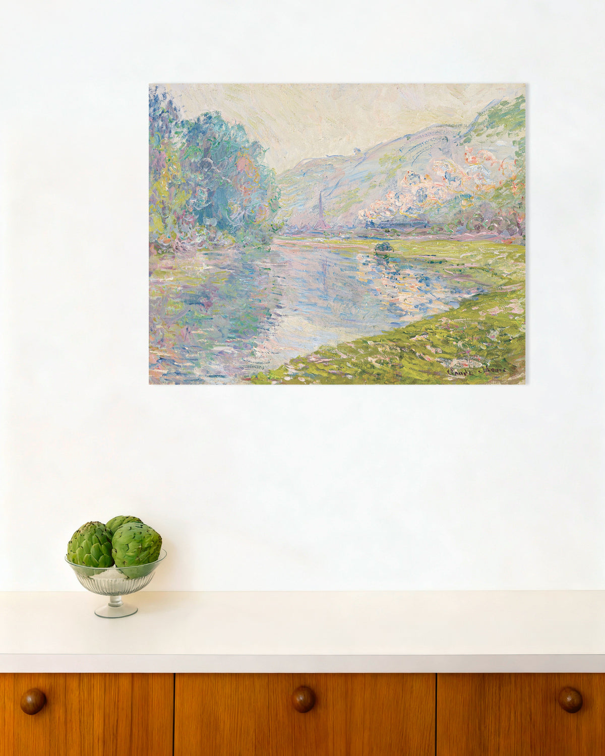 Plakat Pociąg w Jeufosse (1884), Claude Monet