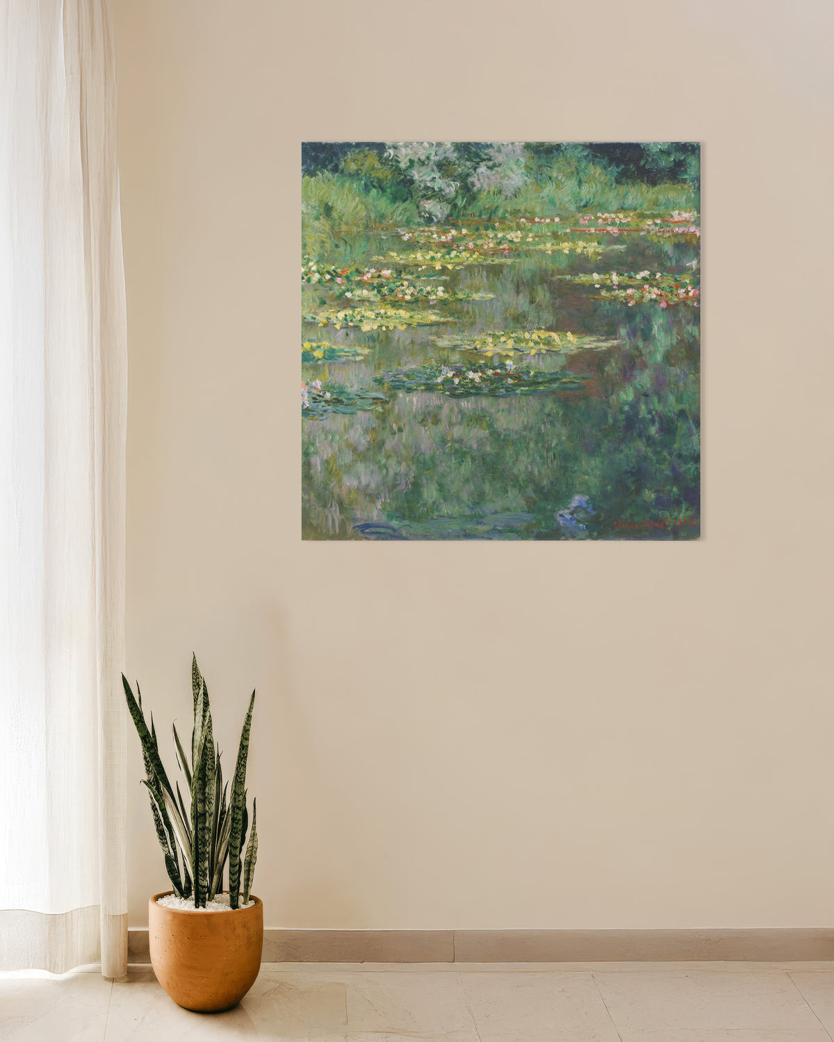 Plakat Staw z nenufarami (1904), Claude Monet