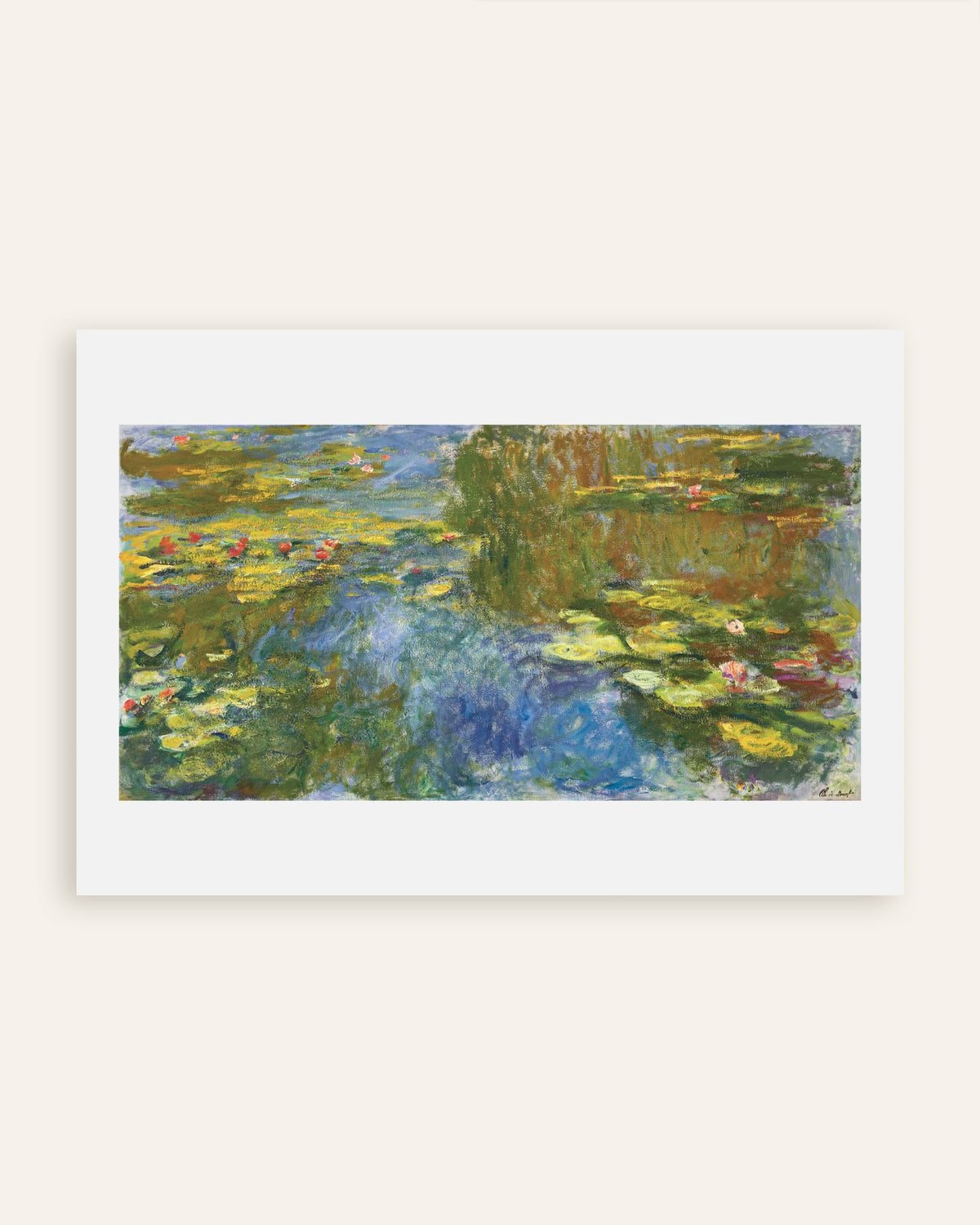 Plakat Staw z nenufarami (ok. 1917–1919), Claude Monet, miniatura
