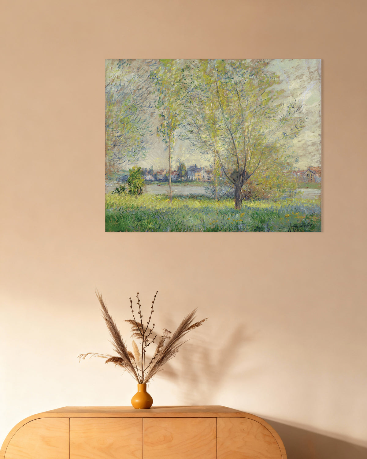 Plakat Wierzby (1880), Claude Monet
