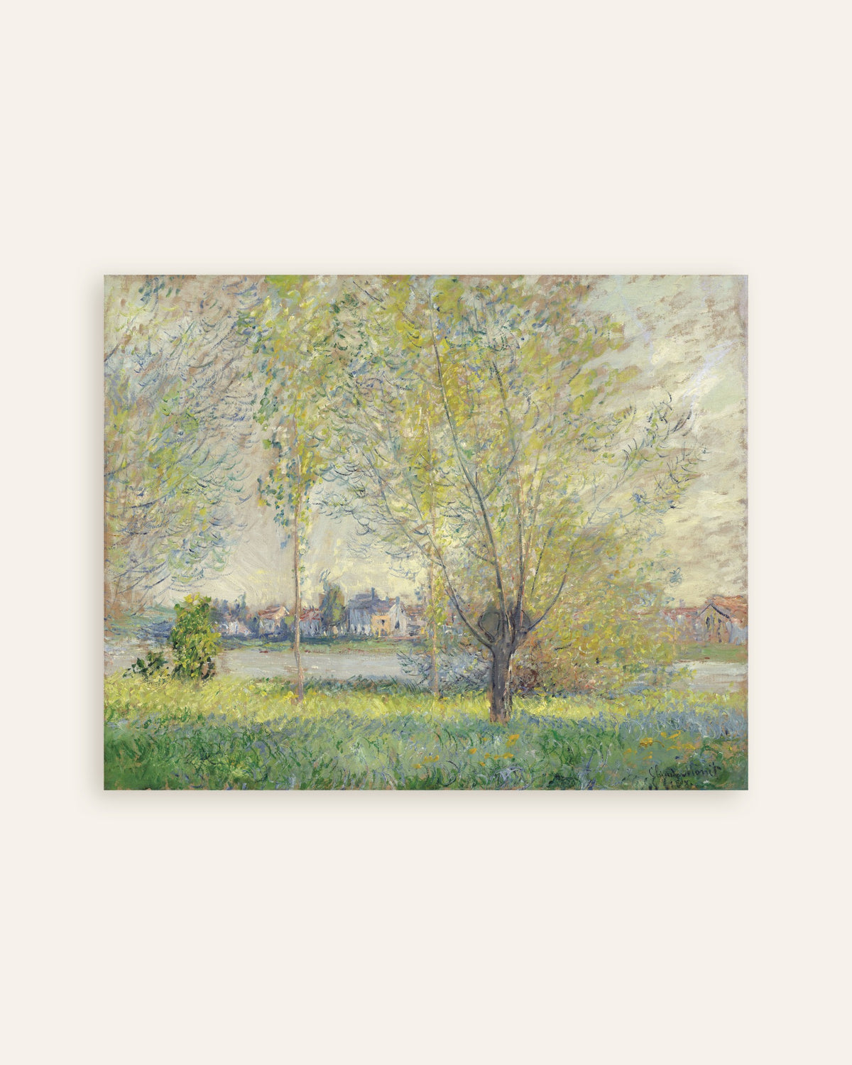 Plakat Wierzby (1880), Claude Monet, miniatura