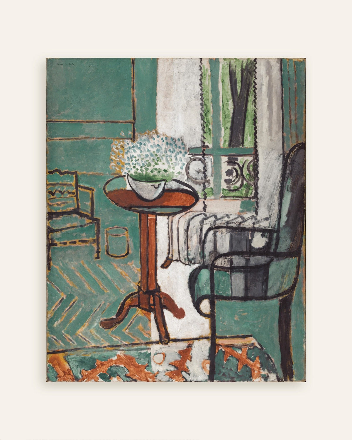 Okno (Wnętrze z niezapominajkami) Henriego Matisse’a, miniatura