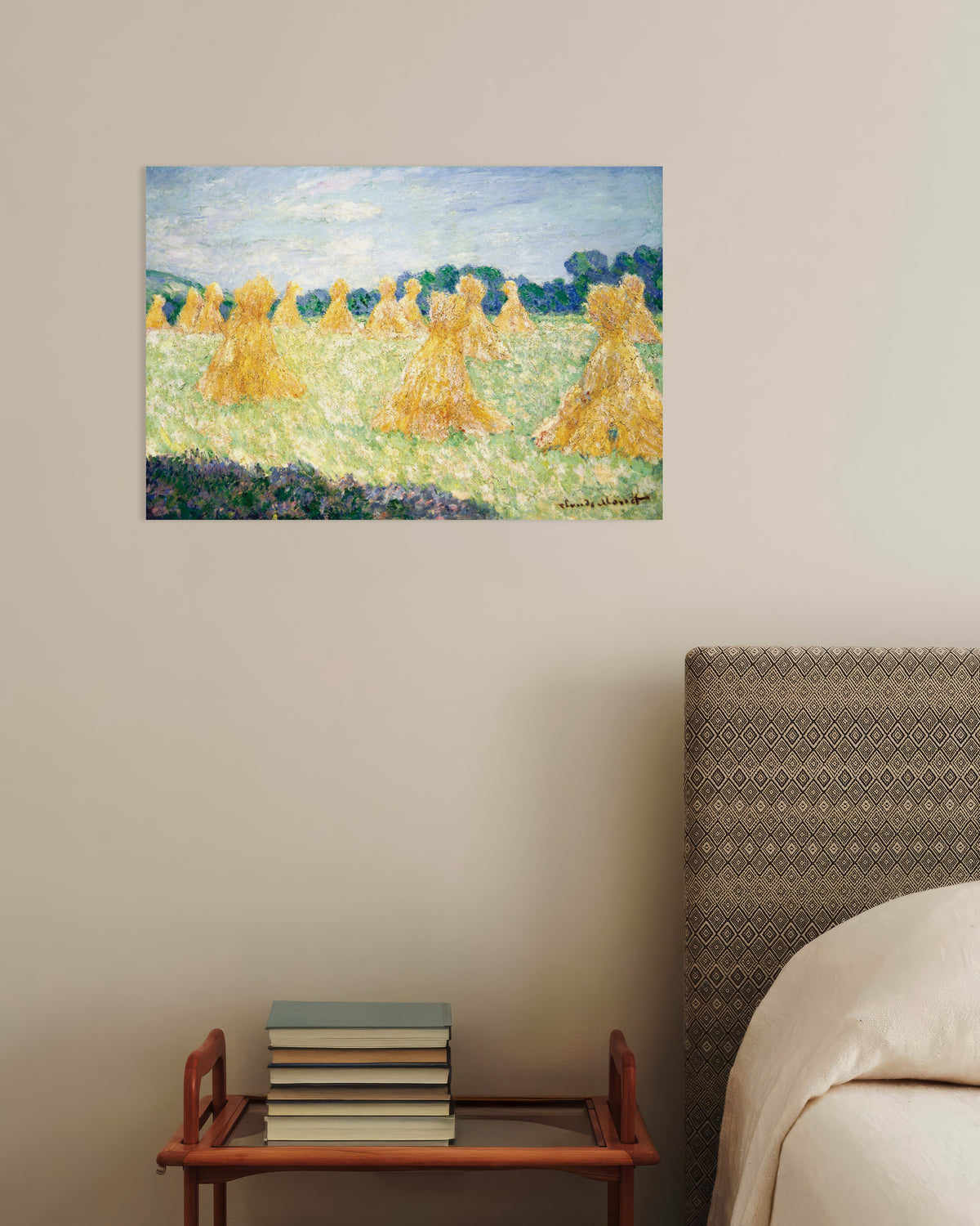 Plakat Panny z Giverny, efekt słońca (1894), Claude Monet