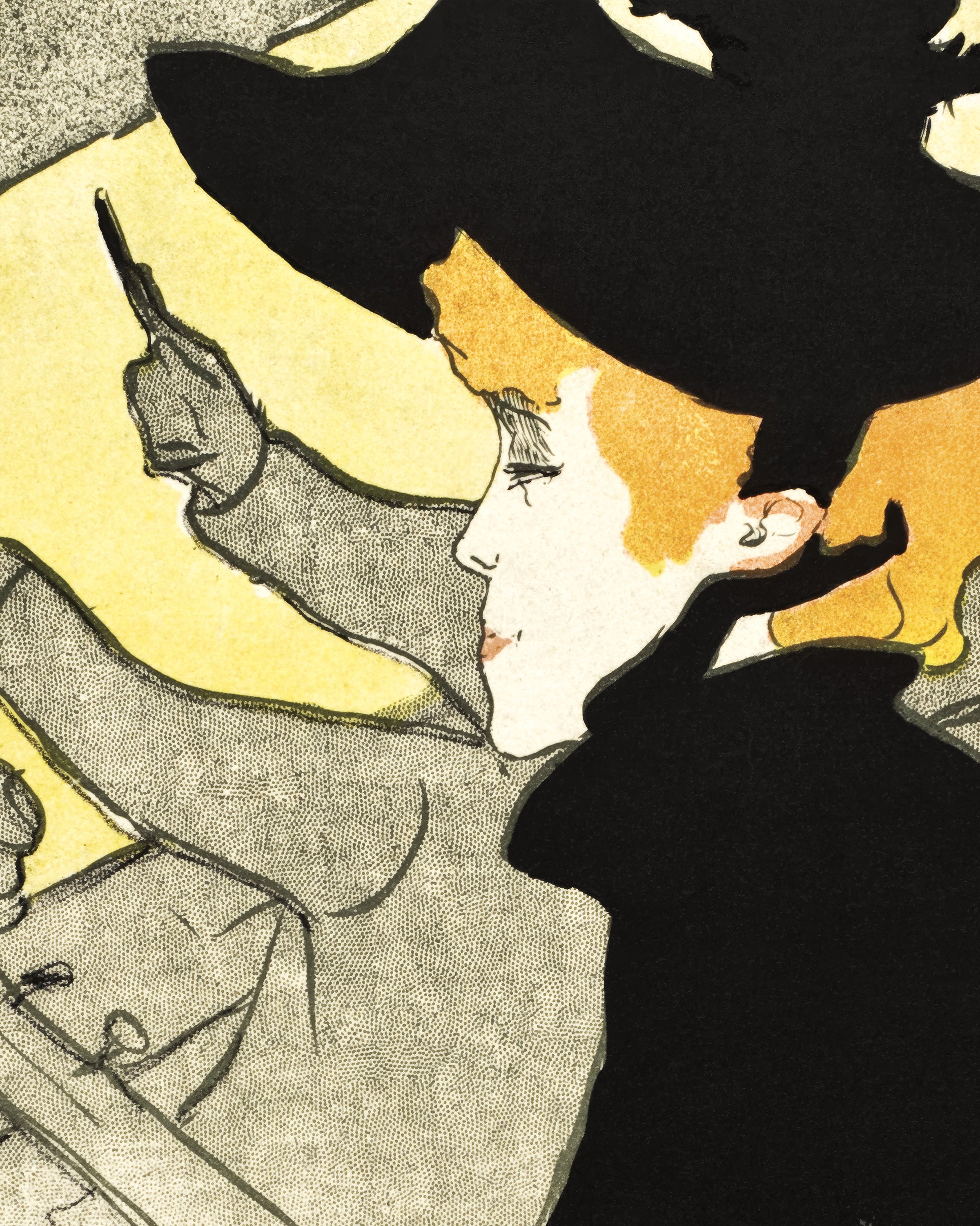 Plakat Divan Japonais (ok. 1892–1893) autorstwa Henri de Toulouse-Lautrec
