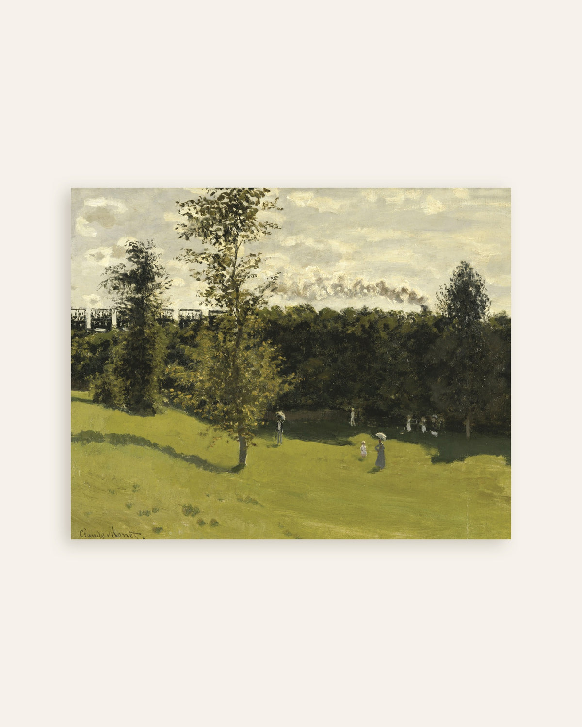 Plakat Pociąg na wsi (ok. 1870), Claude Monet, miniatura