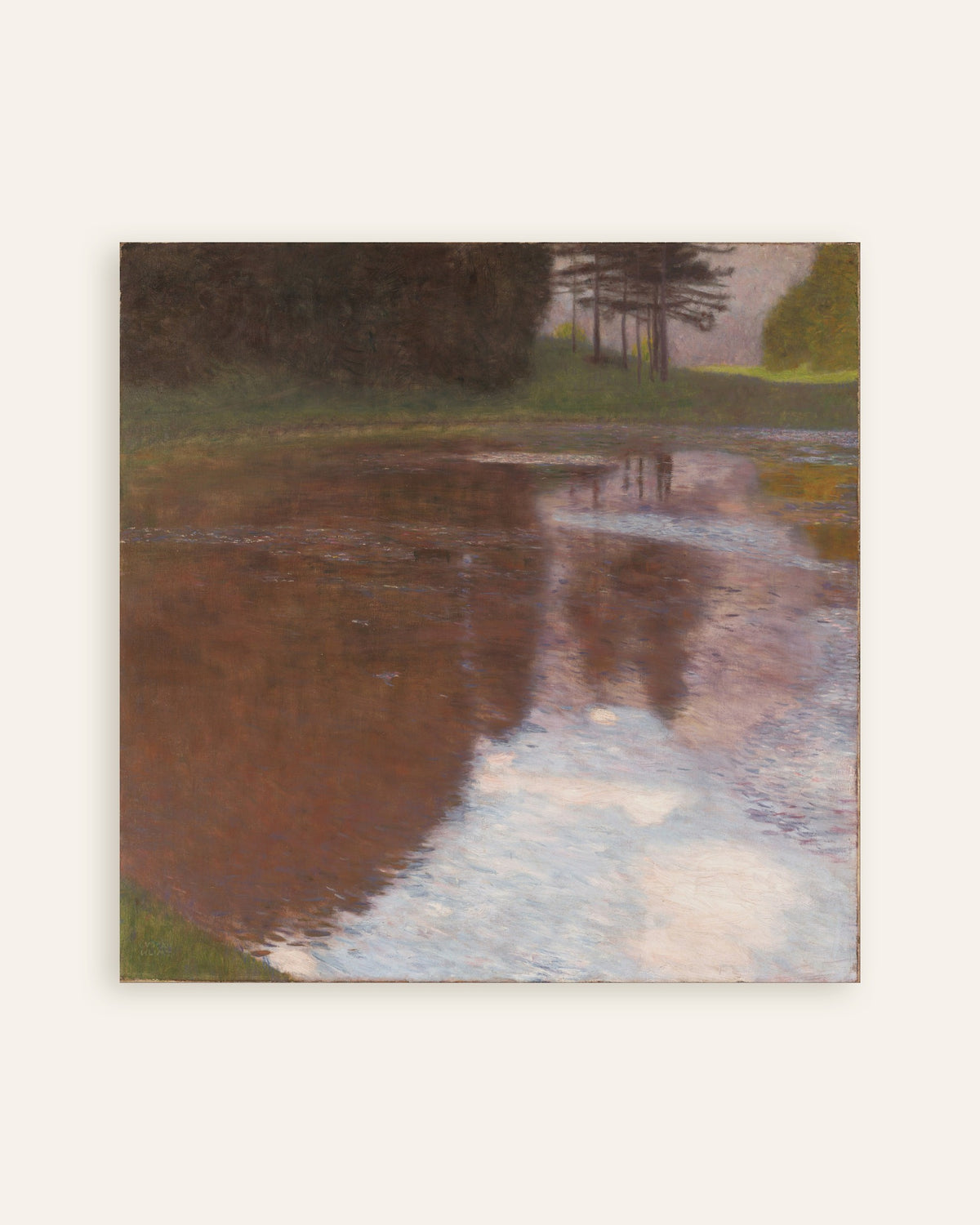 Plakat Cichy staw (1899), Gustav Klimt, miniatura