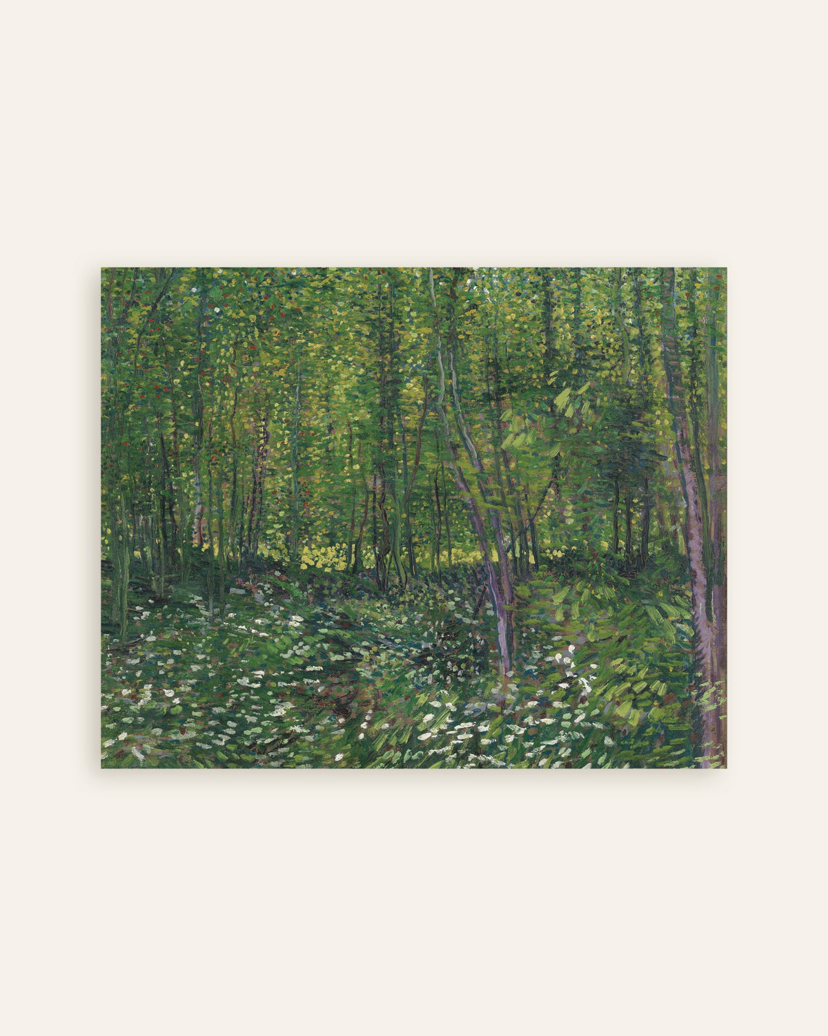 Plakat „Drzewa i zarośla (1887) Vincenta van Gogha”, miniatura