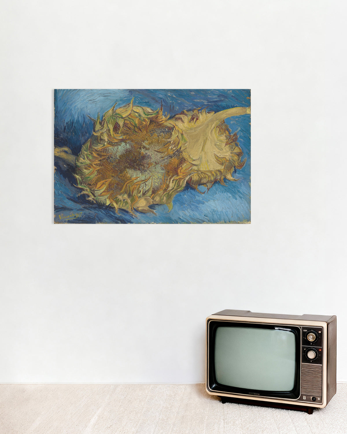 Plakat „Dwa ścięte słoneczniki (1887), Vincent van Gogh”