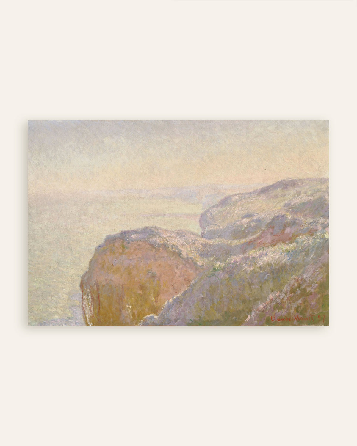 Plakat Val-Saint-Nicolas koło Dieppe, poranek (1897), Claude Monet, miniatura