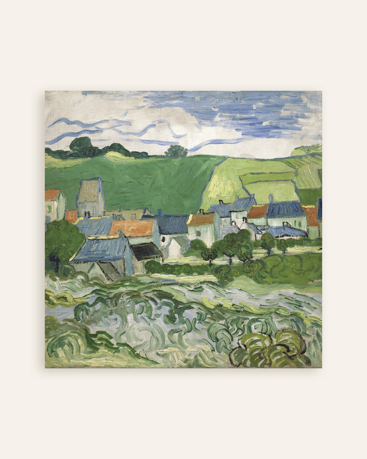 Miniatura plakatu „Widok na Auvers (1890), Vincent van Gogh”