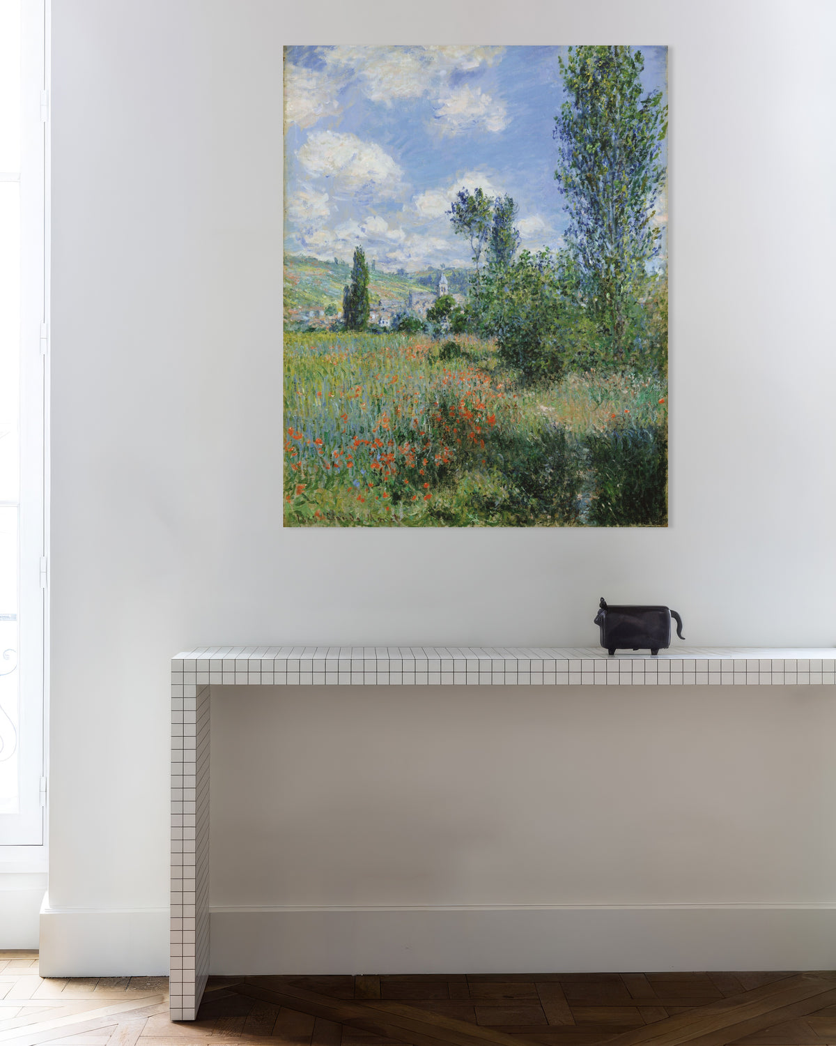 Plakat Widok na Vétheuil (1880), Claude Monet