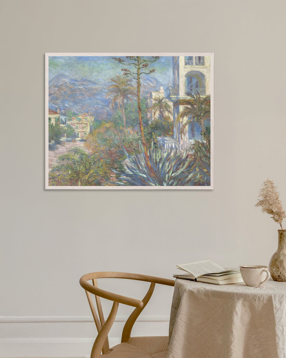 Plakat Wille w Bordigherze (1884), Claude Monet, w białej drewnianej ramie