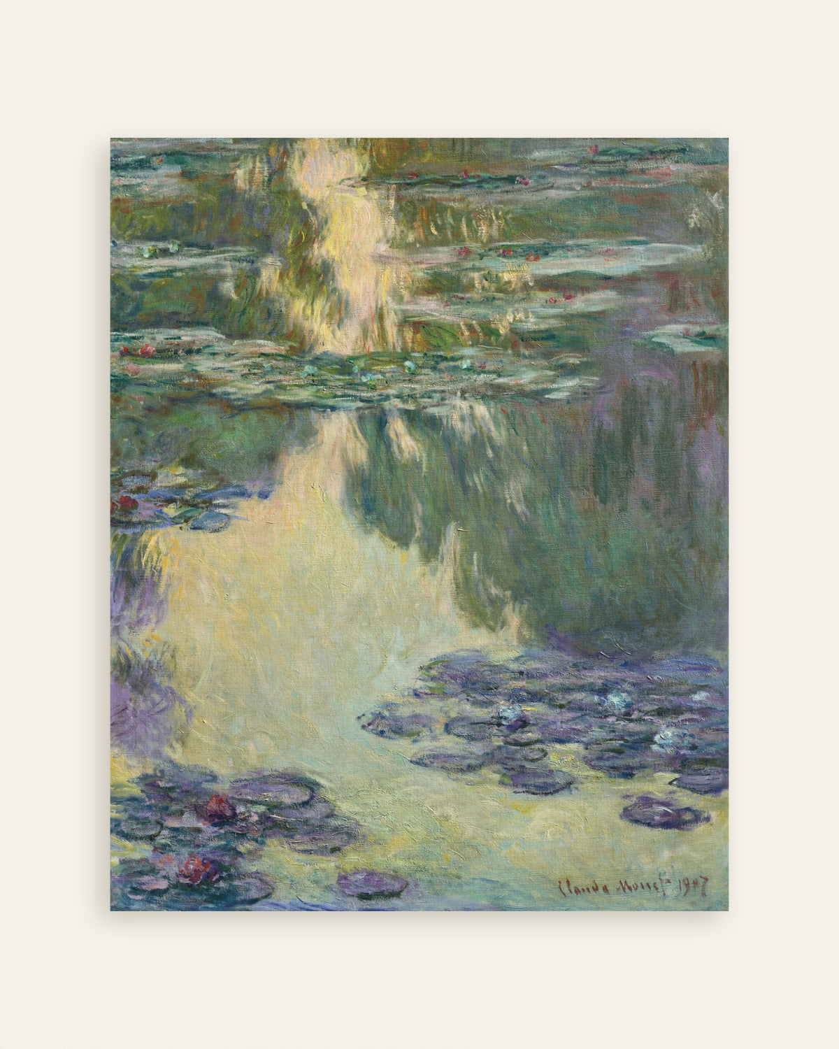 Plakat Nenufary (1907), Claude Monet, miniatura