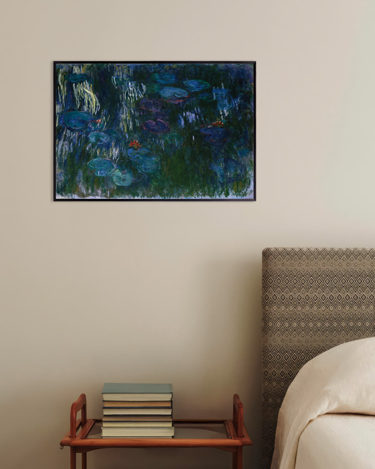 Plakat Nenufary (1916–1919), Claude Monet, w metalowej ramie