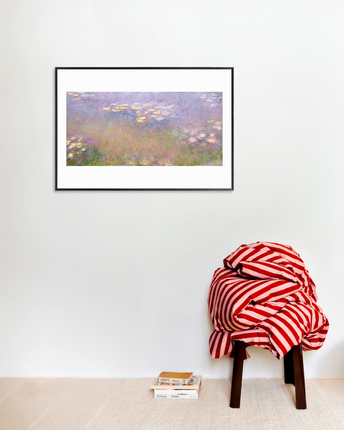 Plakat Nenufary (ok. 1915–1926), Claude Monet, w metalowej ramie