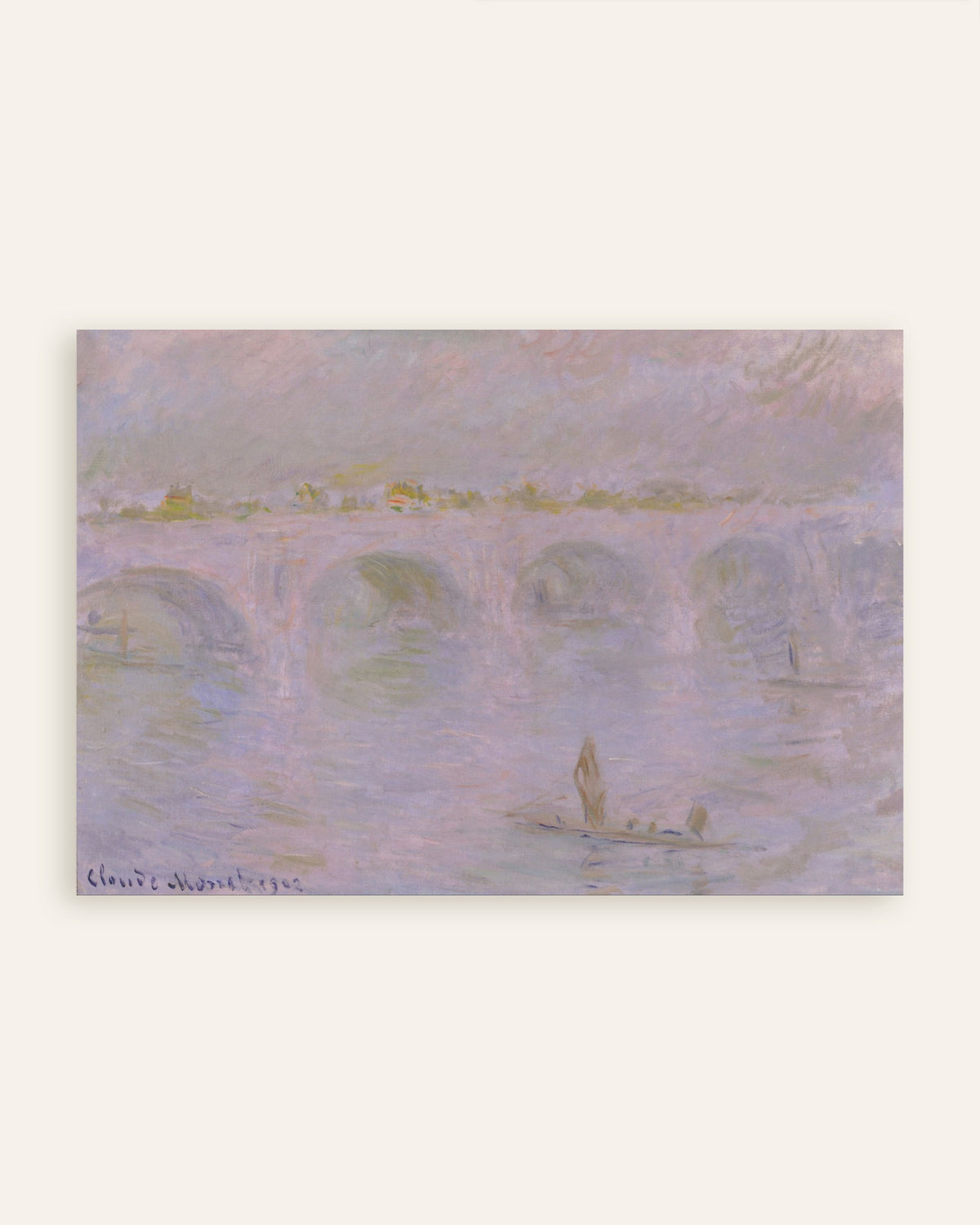Plakat Most Waterloo w Londynie (1902), Claude Monet, miniatura
