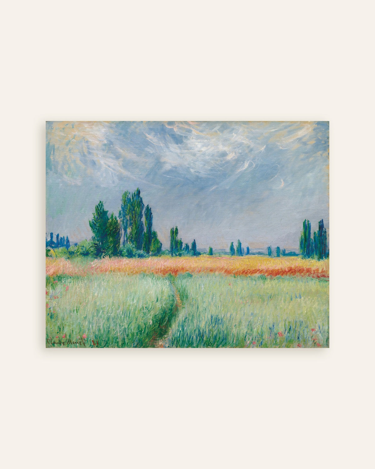 Plakat Pole pszenicy (1881), Claude Monet, miniatura