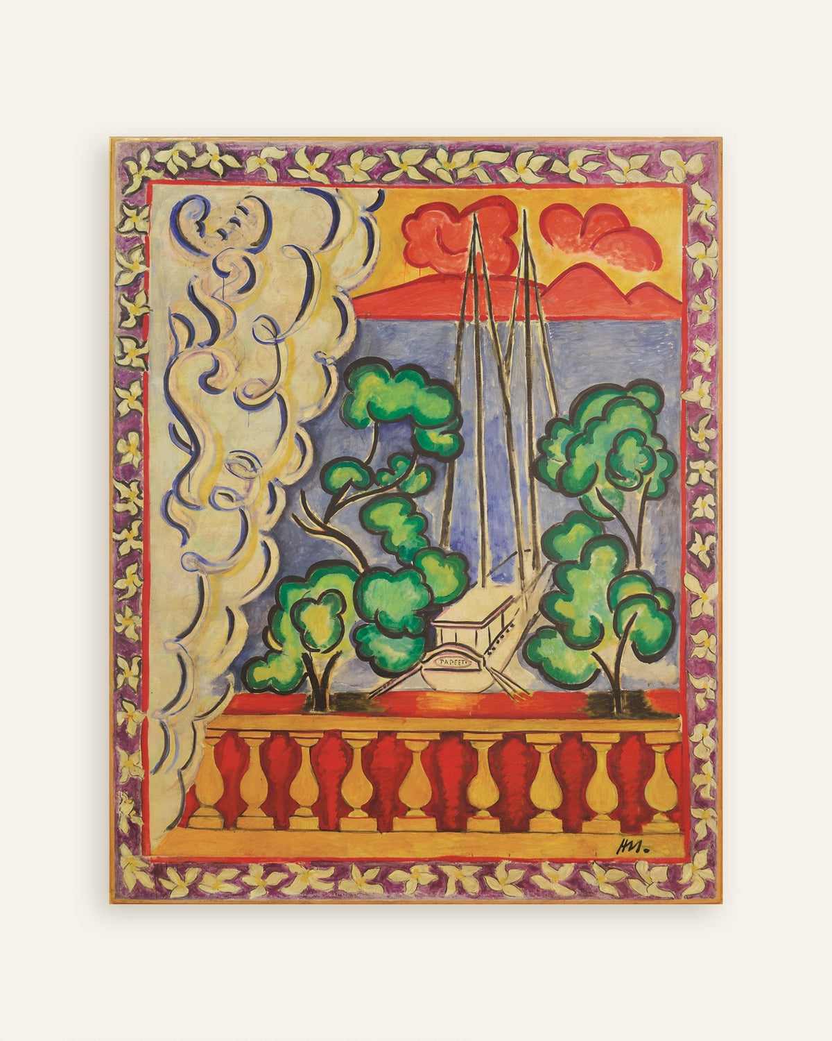 Okno na Tahiti (1935), Henri Matisse, plakat, miniatura