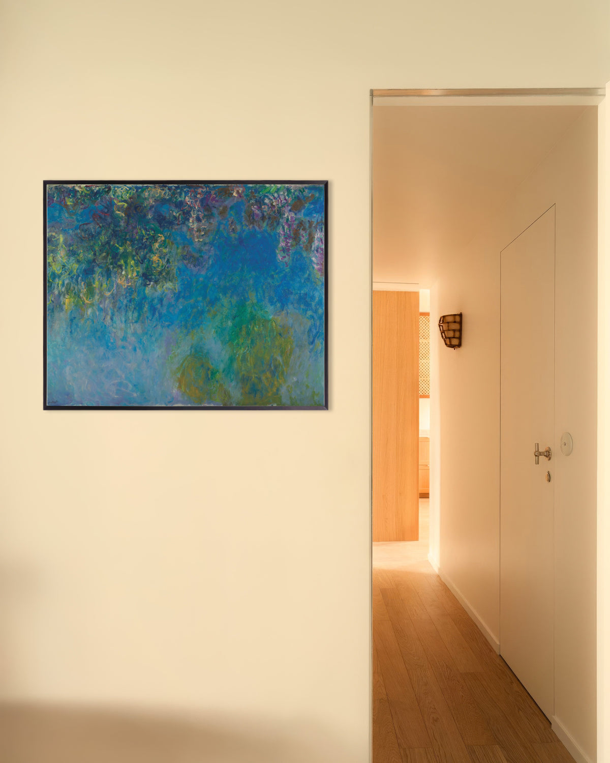 Plakat Glicynie (ok. 1925), Claude Monet, w metalowej ramie
